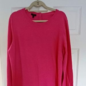 Talbots 2X Hot Pink Wool Sweater with Bell Sleeves
